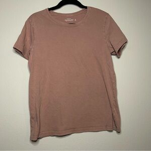 Abercrombie & Fitch Women's Short Sleeve Crew Tee - Dusty Rose